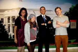 Da haben wir doch noch Obama und Michelle getroffen!
